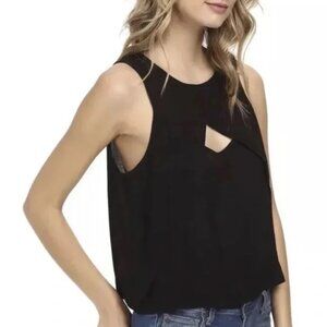 🎉LAST CALL🎉 Free People Look Through Tank Black Lightweight Top S